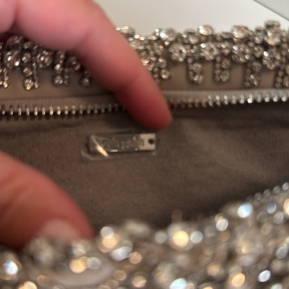 NWT CULT GAIA LAEL CLUTCH IN LIGHT GRAY + CRYSTALS🪩 - Picture 6 of 13